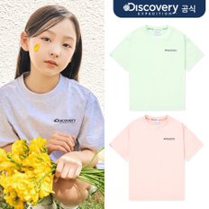 디스커버리키즈 [디스커버리] 키즈 백 그래픽 냉감 반팔티셔츠 3종 택1_