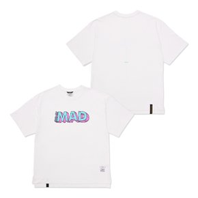 Mad Oversized Short Sleeves T-Shirts White