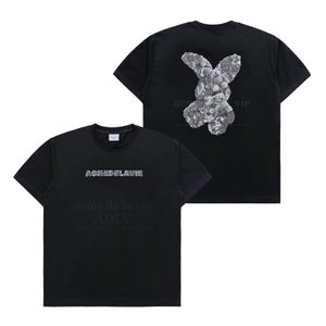 아크메드라비 BEAR DOLL FUZZY RABBIT SHORT SLEEVE T-SHIRT BLACK베어돌퍼지레빗 블랙SSABDF-BLK