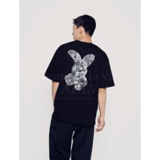 BEAR DOLL FUZZY RABBIT SHORT SLEEVE T-SHIRT BLACK베어돌퍼지레빗 블랙SSABDF-BLK