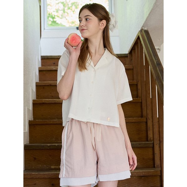 OPEN COLLAR HALF SHIRTS_IVORY