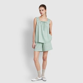 JAJU 여 소프트 시어서커 4부 파자마 팬츠 J206202068045