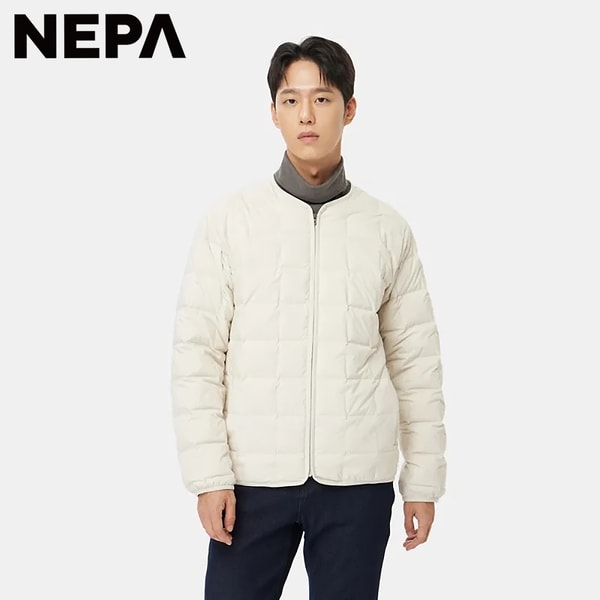 [부산점] 남성 모노 튜브 넥리스 다운자켓 7L72063