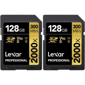 미국 렉사 sd카드 Lexar LSD2000128GBNNNU Pro 2000x SD UHSII 128GB Memory Card for Optimal P