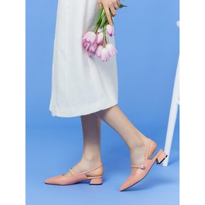 Pearl Maryjane Slingback_Peach