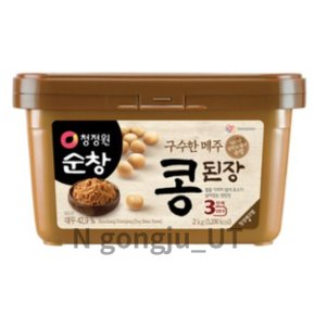 청정원 순창 진한맛 구수한 메주 생 콩 된장 2kg 1개