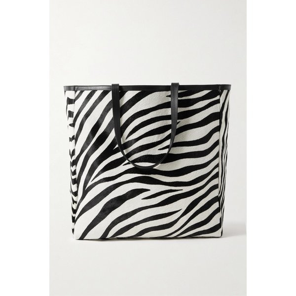 닐리 로탄 프레디 가죽 트리밍 얼룩말 무늬 송아지 가죽 토트백 얼룩말 무늬 46376663162970707