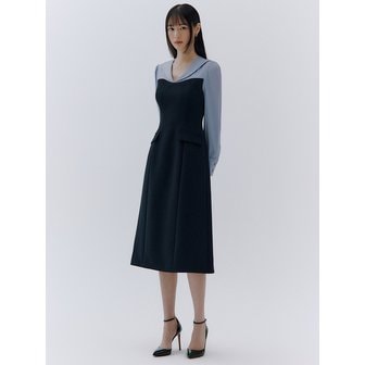 이바나헬싱키 Aella block dress (2colors)