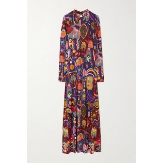 FARM RIO 팜리오 프린트 저지 맥시 원피스 46376663162974339