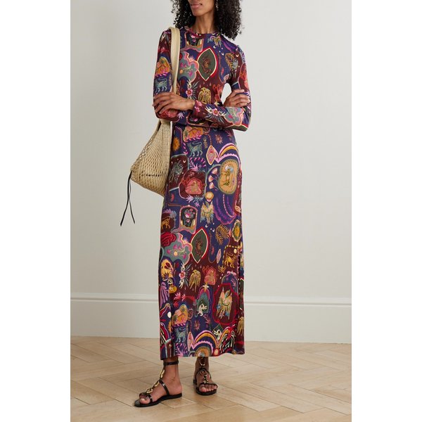 팜리오 프린트 저지 맥시 원피스 46376663162974339