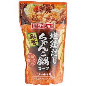 다이쇼 치킨다시 짱코 냄비 스프 된장 750g × 5개