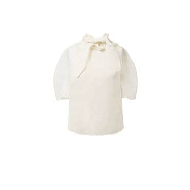 샵아모멘토 아모멘토 25SS Knotted Collar Top (3 Colors)