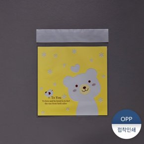 OPP접착인쇄봉투-갸우뚱곰 1묶음(500장)