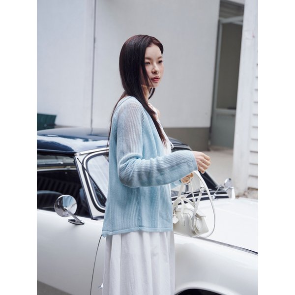[리퍼브]Rina Mesh Cardigan_2Color