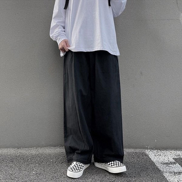 남자 캐주얼 스트릿 와이드 통큰 바지 DMES-PTA-STS14193097