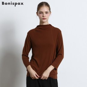 하이넥 절개 라인 루즈핏 티셔츠 (택가격 59000원)