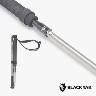 블랙야크 접이식 4단 등산스틱 지팡이 손목걸이 폴딩티타늄스틱110
