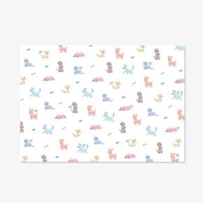 Cozy dogs wrapping paper 코지 도그 포장지