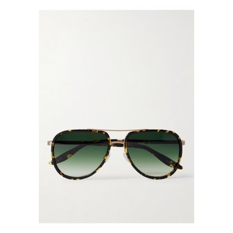 BARTON PERREIRA 바톤페레이라 캐니 에비에이터 스타일 톨토이즈셸 티타늄 선글라스 46376663162887498