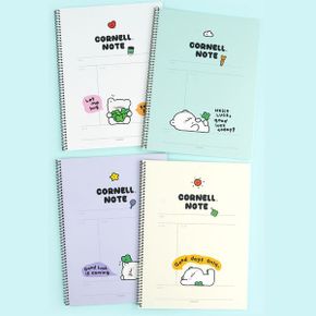 쫑긋곰 코넬노트 /공부비법 코넬노트법5단계 우등생 필기법 내지