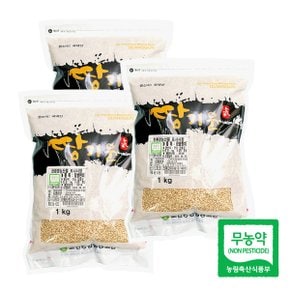 친환경 땅기운 찰현미1kgx3팩(3kg)