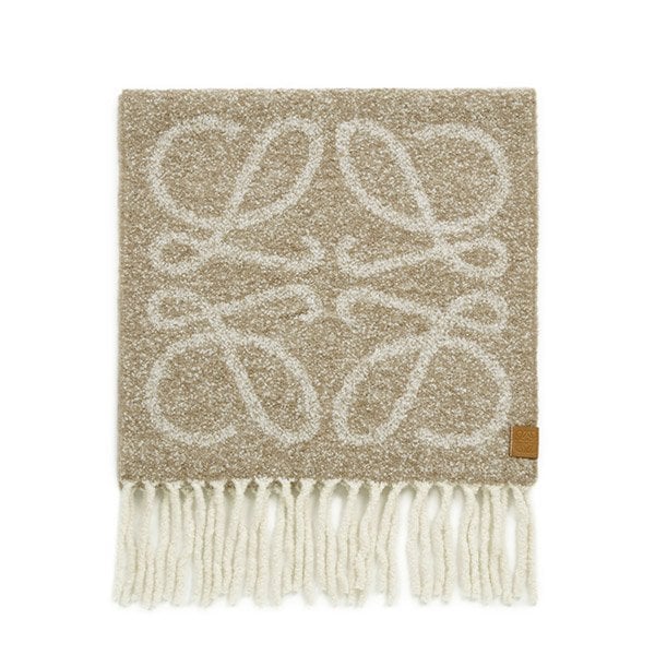 [부산점] 25FW 베이지 화이트 아나그램 알파카 울 머플러 F811257X79 2147