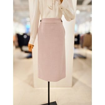아이잗컬렉션 [파주점] [더아이잗컬렉션]버튼 장식 H라인 스커트 CS2B0SK022