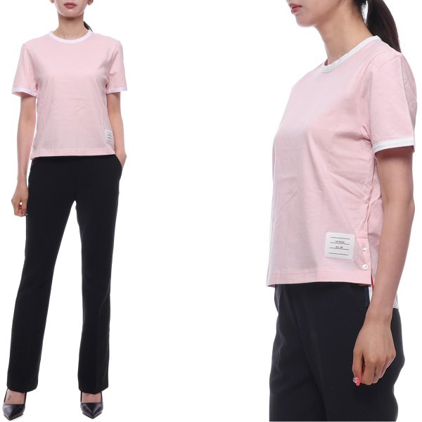 [부산점] 25SS 여성 링거 반팔티셔츠 (FJS075A 00042 680 25S)