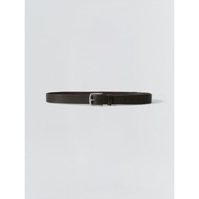 Minimal Mono Leather Belt_Brown
