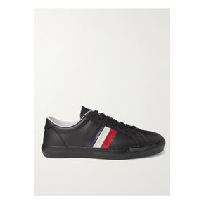 New Monaco Striped Leather Sneakers 블랙 29012654082069697