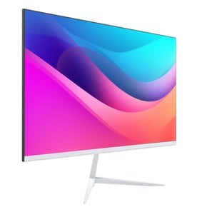화이트 27인치 FHD IPS 120Hz 모니터 광시야각 베젤리스 게이밍 컴퓨터