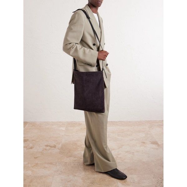 가죽 트리밍 캔버스 메신저 백 46376663163006259