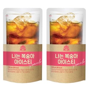 태웅 나는 복숭아아이스티 230ml x 30개 파우치 아이스티 편의점음료