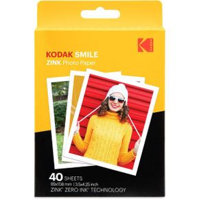 일본 코닥 폴라로이드 Kodak 3x4인치 프리미엄 Zink 포토페이퍼 40매와 호환됩니다 Smile Classi