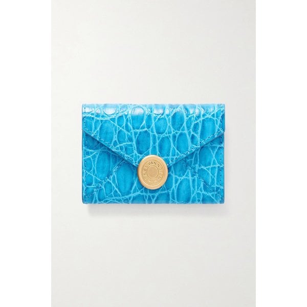 텍스처드 메탈릭 크로크 이펙트 가죽 지갑 46376663162958627