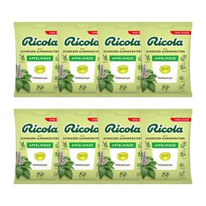 Ricola 리콜라 애플미늩 무설탕 허브 캔디 75g 8개