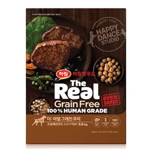하림펫푸드 더리얼 그레인프리 오븐베이크드 소고기 어덜트 5.8kg / 강아지 대용량 사료
