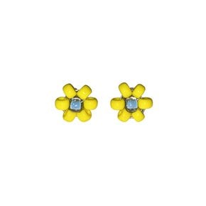 Picnic Yellow Flower Beads Earring