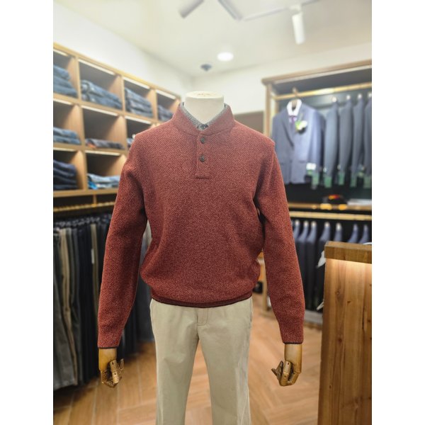 [여주점] 코오롱 브렌우드 남성 미니 숄 칼라 레이어드 스웨터 BRWAW25551REX