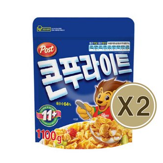  포스트 콘푸라이트 1100g X2개 대용량 시리얼 1.1kg X2개.무배