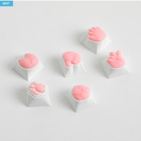 OSHID 실리콘 고양이 젤리 포인트 아티산 키캡 놀이 키보드 꾸미기