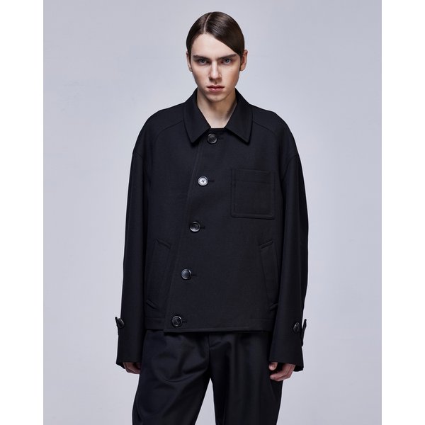 [파주점] 컬렉션 바이커스 컷 카라 자켓 SH2JP703BK