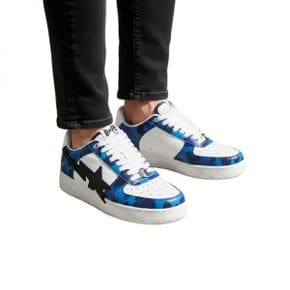 A BATHING APE BAPE STA OS 1 M1 (001FWL301308M BLU) (베이프 스타 M1)