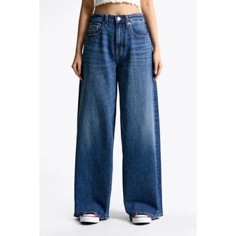 타미진스 여성 찰리 미드 와이드 데님 팬츠 T32F0NEW36TWT1 TOMMY JEANS