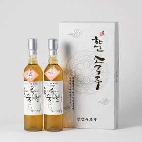 [강산주조]한산소곡주 생주 16% 500ML x 2병세트