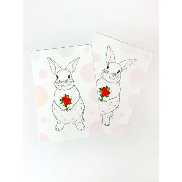 빨간열매 토끼 / 엽서 (postcard)