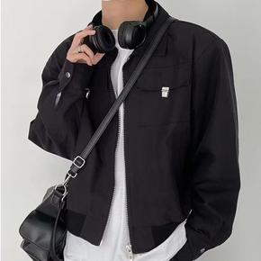 2컬러 베이직 집업 점퍼 포켓 데일리 남성 자켓 IS-JK51 (S13771110)