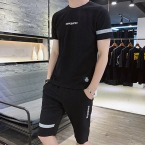 남성 쿨링 드라이 반팔 반바지 상하세트