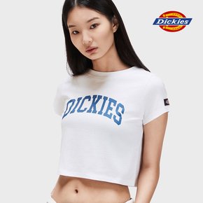 [공식] 디키즈 아치 로고 크롭 티셔츠 White