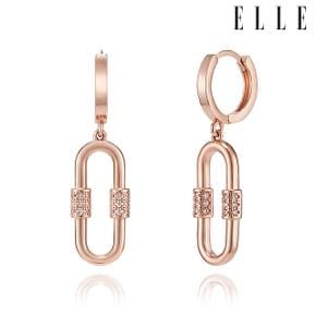 14K 포크 드롭 원터치 귀걸이 (gold pin) ELGPEE439